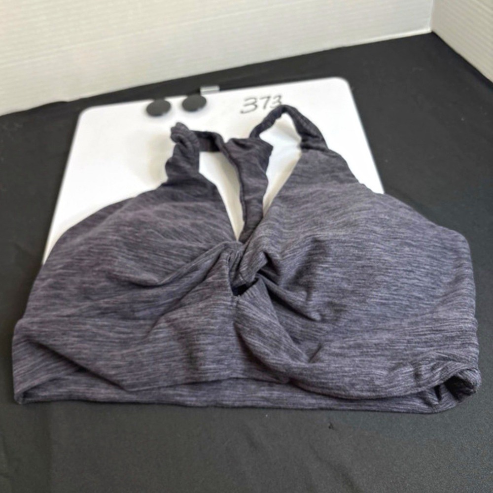 Victoria's Secret Heathered Gray Racerback Pullover Wireless Sports Bra